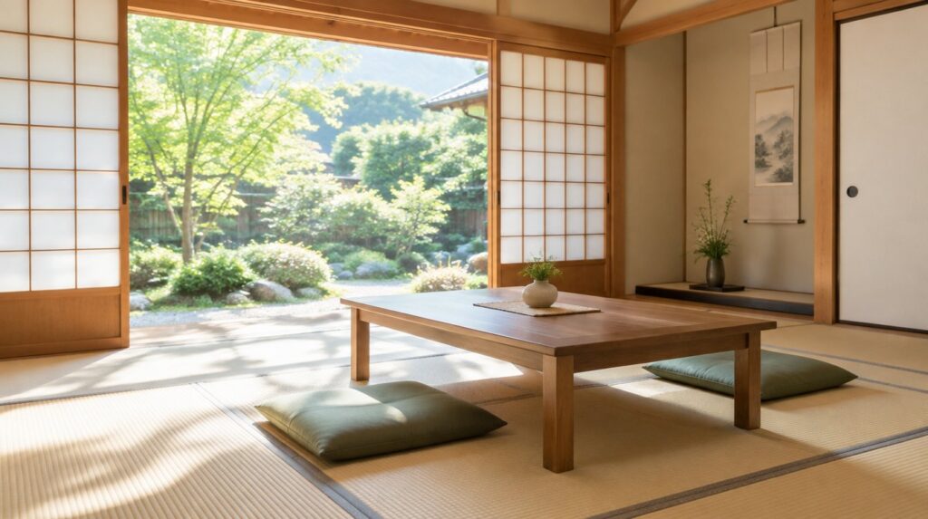 片付けが終わり明るさを取り戻した実家の和室